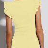 Women's Summer Sleeveless Tops V Neck Ruffle Shirts Ribbed Knit Tank Top Sexy Blouse Ladies Clothes 2025