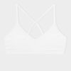 Bikini Top for Women Bathing Suit Criss Cross Self Tie Spaghetti Straps V Neck