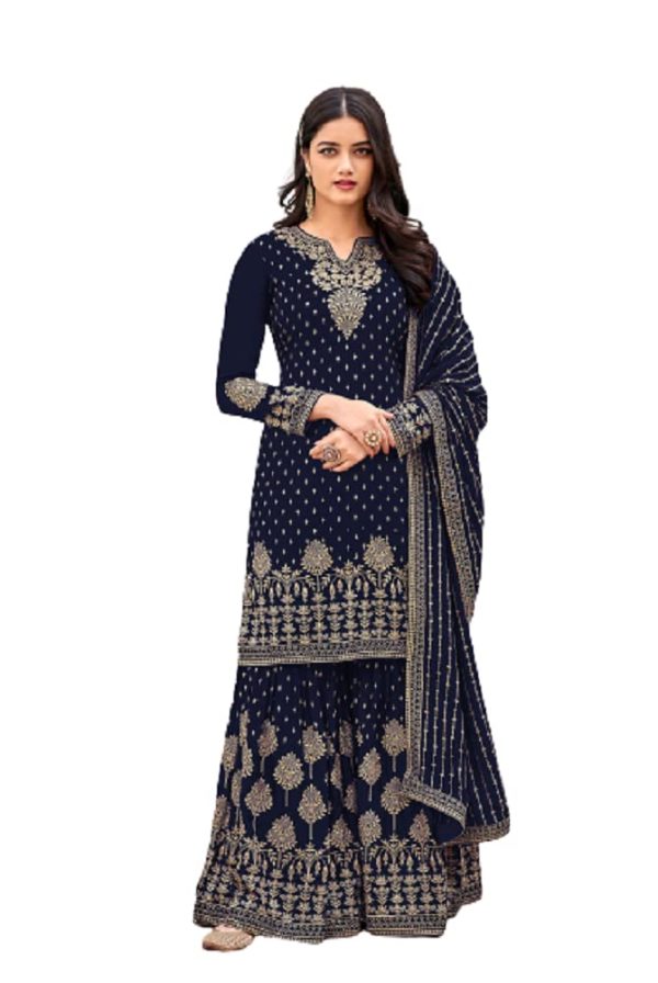 Ready to Wear Indian/Pakistani Style Ethnic Wear Party Wear Plazzo Salwar Suit for Women's