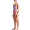 Women's Performance Ondulation Lace Back Training Swimsuit Ladies Bathing Suit