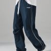 Men's Parachute Sweatpants Y2k Baggy Track Pants Drawstring Wide Leg Casual Trousers Streetwear