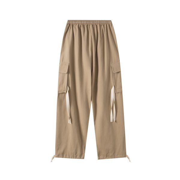51AeLmZEuL.jpg Gothic Baggy Cargo Pants with Pockets for Women Men Harajuku Casual Joggers Outdoor Loose Trousers Y2K Streetwear
