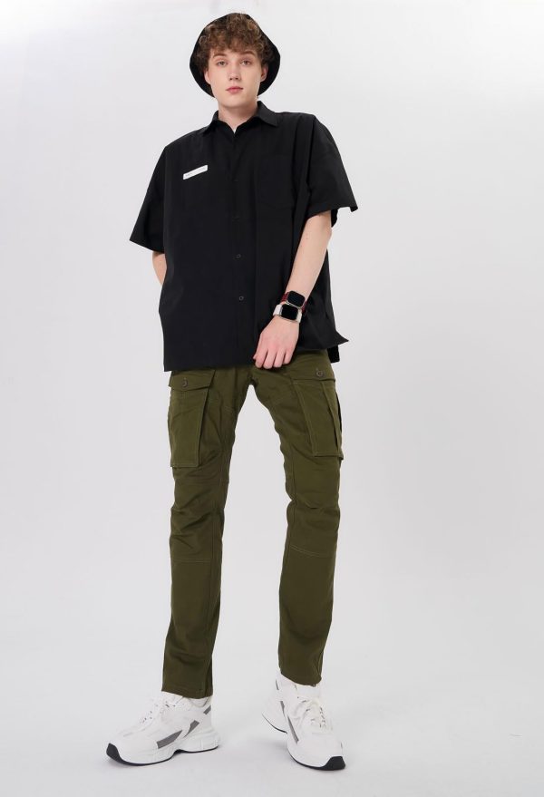 51Hc6W8vLL.jpg Men's Cargo Pants Slim Fit with Articulated Knees