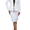 2 Piece Outfits for Women Solid Blazer Jacket Skirts Sets Two Piece Business Formal Suit Sets