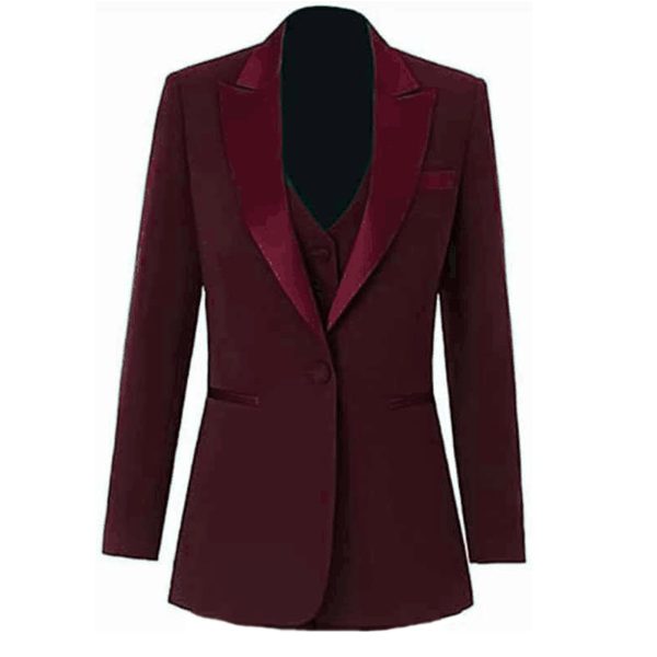 51h7s-H5iEL.jpg Women's 3 Pieces Pants Suit Office Lady Suit Blazer Vest Pants Business Suit Casual for Women Tuxedo Suits Set