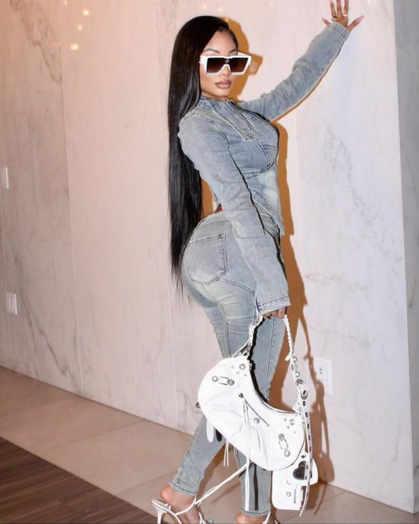 51pZDpEneHL.jpg Women's Two Piece Set Denim Outfits Long Sleeve Zip Up Cropped Jean Jacket Bodycon Pants Fall Y2K Outfits Tracksuit