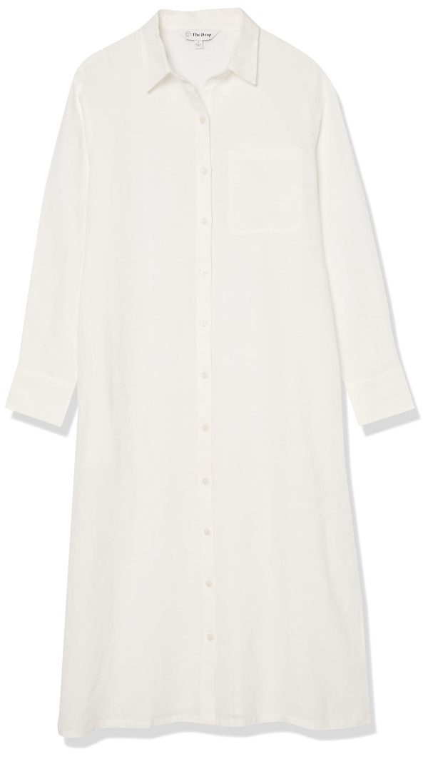 Women's Fiona Relaxed Linen Midi Shirt Dress
