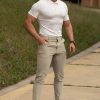 Men's 4-Way Stretch Slim Tapered Fit Golf Joggers - 28" Inseam Nylon