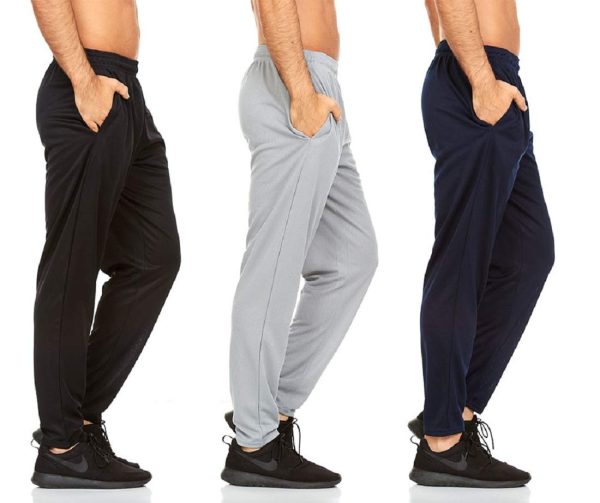 616-ZFudkLL.jpg 3 Pack: Mens Athletic Pants with Pockets, Mens Sweatpants, Mens Joggers with Pockets (Up to 3XL)