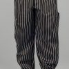 Chalk Stripe Baggy Cargo Chef Pants for Men and Women – Drawstring Waist