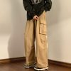 Gothic Baggy Cargo Pants with Pockets for Women Men Harajuku Casual Joggers Outdoor Loose Trousers Y2K Streetwear