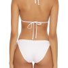 Women's Standard Clear Lines Reversible Triangle Top and Tie Side Bottom Bikini Set, Adjustable, Two Piece Swimsuits
