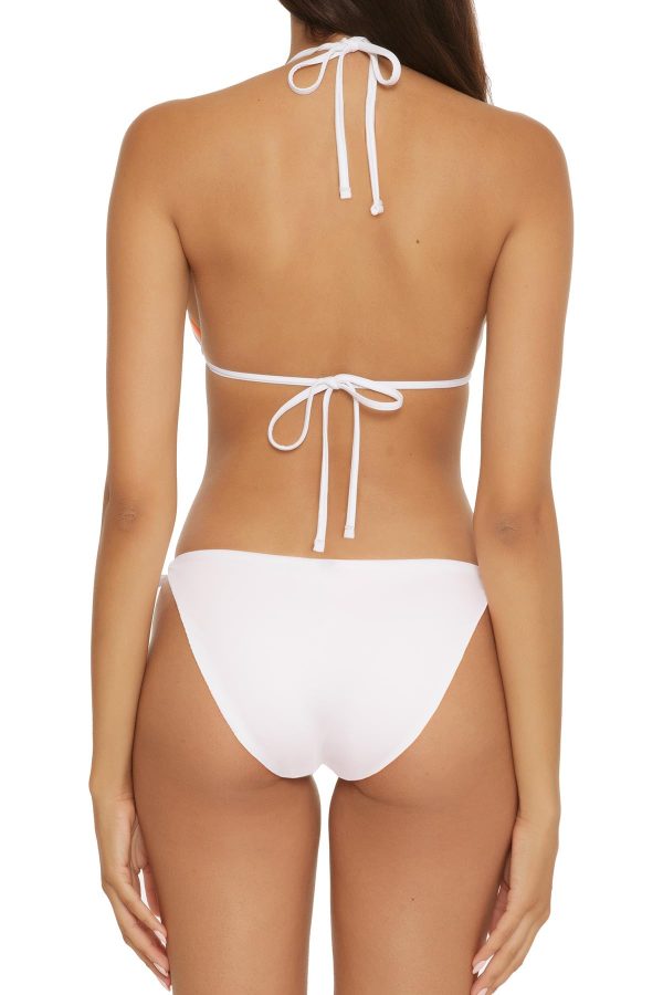 61C-ImEVML.jpg Women's Standard Clear Lines Reversible Triangle Top and Tie Side Bottom Bikini Set, Adjustable, Two Piece Swimsuits