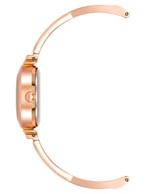 Women's Premium Crystal Accented Watch and Bangle Set