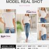 Womens Tops Trendy Casual Short Sleeve Shirts Crewneck Lightweight Knit Sweater Top
