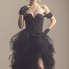 Wedding Planning Women's Long Maxi Tulle Special Occasion Bustle Night Out Black Skirt