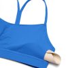 Butterluxe Womens Y Back Sports Bra - Padded Racerback Low Impact Spaghetti Thin Strap Workout Yoga Top