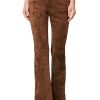 Womens Luxury Clothing Vegan Leather Wide Wale Corduroy Flare Pant