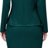 Women 2 Piece Business Suit Elegant Blazer Jacket and Skirt Sets Work Formal Office Clothes Suits