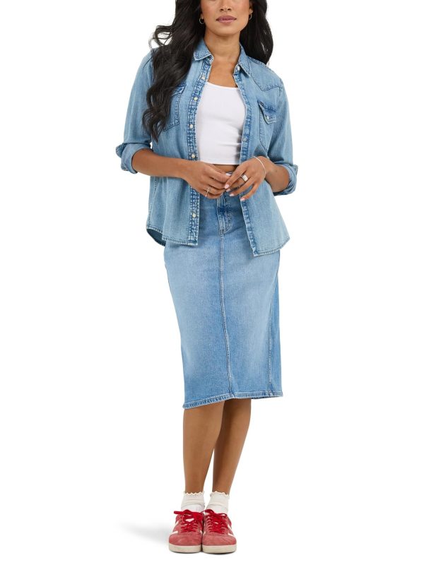 61NgkwpQQEL.jpg Women's Legendary Denim Skirt