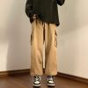 Gothic Baggy Cargo Pants with Pockets for Women Men Harajuku Casual Joggers Outdoor Loose Trousers Y2K Streetwear