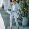 Women's 2 Piece Open Front Long Sleeve Blazer and Solid Short Pants Suit Sets