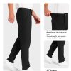Mens Classic Fit Golf Pants Stretch Work Dress Pants 30''/32''/34'' Lightweight Casual Pants with Pockets