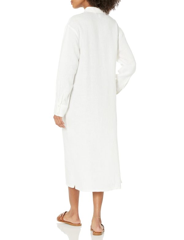 Women's Fiona Relaxed Linen Midi Shirt Dress