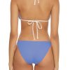 Women's Standard Clear Lines Reversible Triangle Top and Tie Side Bottom Bikini Set, Adjustable, Two Piece Swimsuits