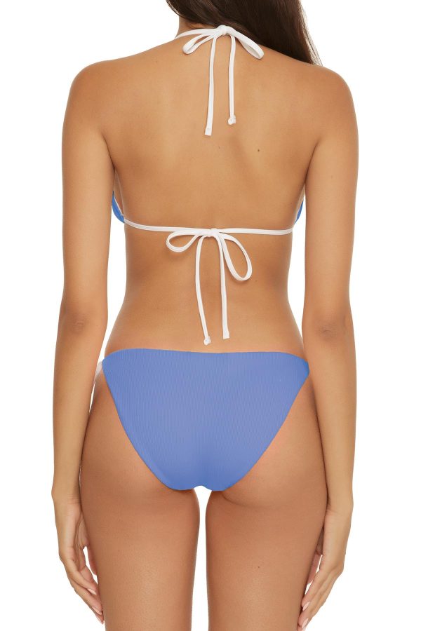 61TyvTJhSyL.jpg Women's Standard Clear Lines Reversible Triangle Top and Tie Side Bottom Bikini Set, Adjustable, Two Piece Swimsuits