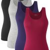 Basic Tank Tops for Women Undershirts Tanks Top Lightweight Camis Tank Tops 4-Pack