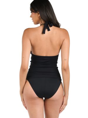 Women's Island Goddess Halter Tankini Swimsuit Top
