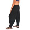 Casual Lounge Pants Yoga Harem Trousers Men Women 2 Pockets
