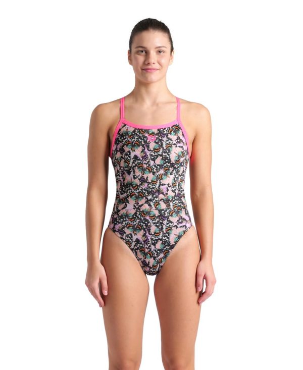 Women's Performance Butterflies Challenge Back Training Swimsuit Ladies Bathing Suit