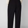 High Waist Solid Tapered Trousers with Belt Curve & Plus
