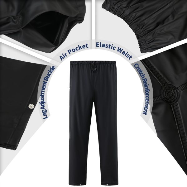 61dJSQbE4-L.jpg Rain Suits for Men Women Waterproof Heavy Duty Rain Gear Long Rain Jacket Coat & Pants