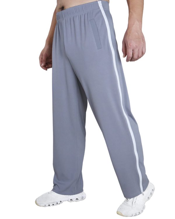 61ejffO2uL.jpg Tear Away Pants for Men Side Zipper Lightweight Pants Zip Leg Sweatpants Breakaway Post Surgery Recovery Zipper Pants