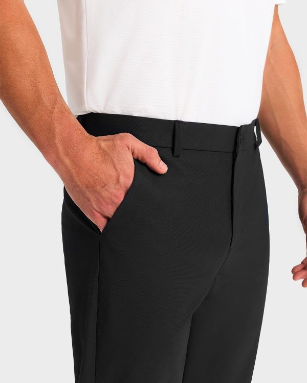 61f4l4TDaRL.jpg Mens Classic Fit Golf Pants Stretch Work Dress Pants 30''/32''/34'' Lightweight Casual Pants with Pockets