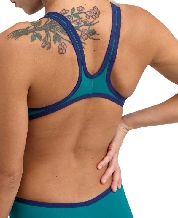 One Big Logo Women's Swimsuit Tech One Back One Piece Construction MaxLife Training Suit
