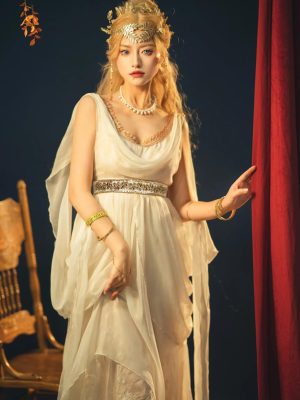 Womens Renaissance Renfaire Dress Medieval Sleeveless Fairy Dresses