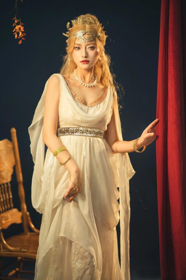 Womens Renaissance Renfaire Dress Medieval Sleeveless Fairy Dresses