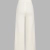 Lounge Pants Women Wide Leg Mid Waist Ribbed Knit Pants Casual Solid Warm Wool-Blend Sweatpants Fall Winter