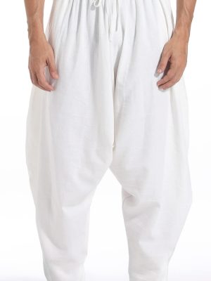 Men's Drawstring Aladdin Hippie Harem Pants Loose Drop Crotch Trousers