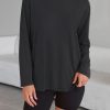 Womens Oversized Long Sleeve T Shirts 2025 Basic Crewneck Tee Fall Tops Casual Workout Y2K Clothes