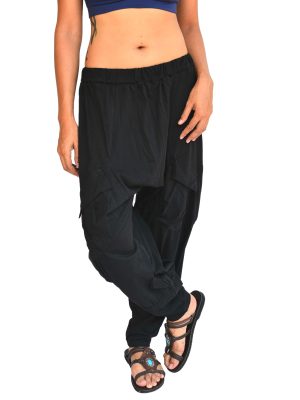 Casual Lounge Pants Yoga Harem Trousers Men Women 2 Pockets