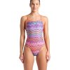 Women's Performance Ondulation Lace Back Training Swimsuit Ladies Bathing Suit