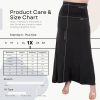 High Waisted Maxi Skirts for Women - Standard & Plus Size Ankle Length Skirt - Formal & Casual Long Skirt for Women