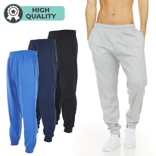 715CdEX-MZL.jpg 3 Pack: Mens Athletic Pants with Pockets, Mens Sweatpants, Mens Joggers with Pockets (Up to 3XL)