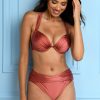 Women's Mid-Waist Twist Front Swimsuit Bottom