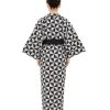 Womens Uroko Yukata, Lightweight Summer Robe, 100% Cotton, Made in Japan